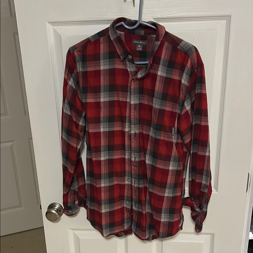 Red Plaid Men's Shirt